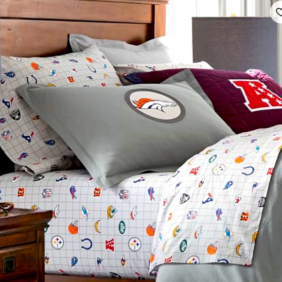 Pottery Barn Teen Bedding Pb Teen Nfl Queen Bed Sheet Set Poshmark